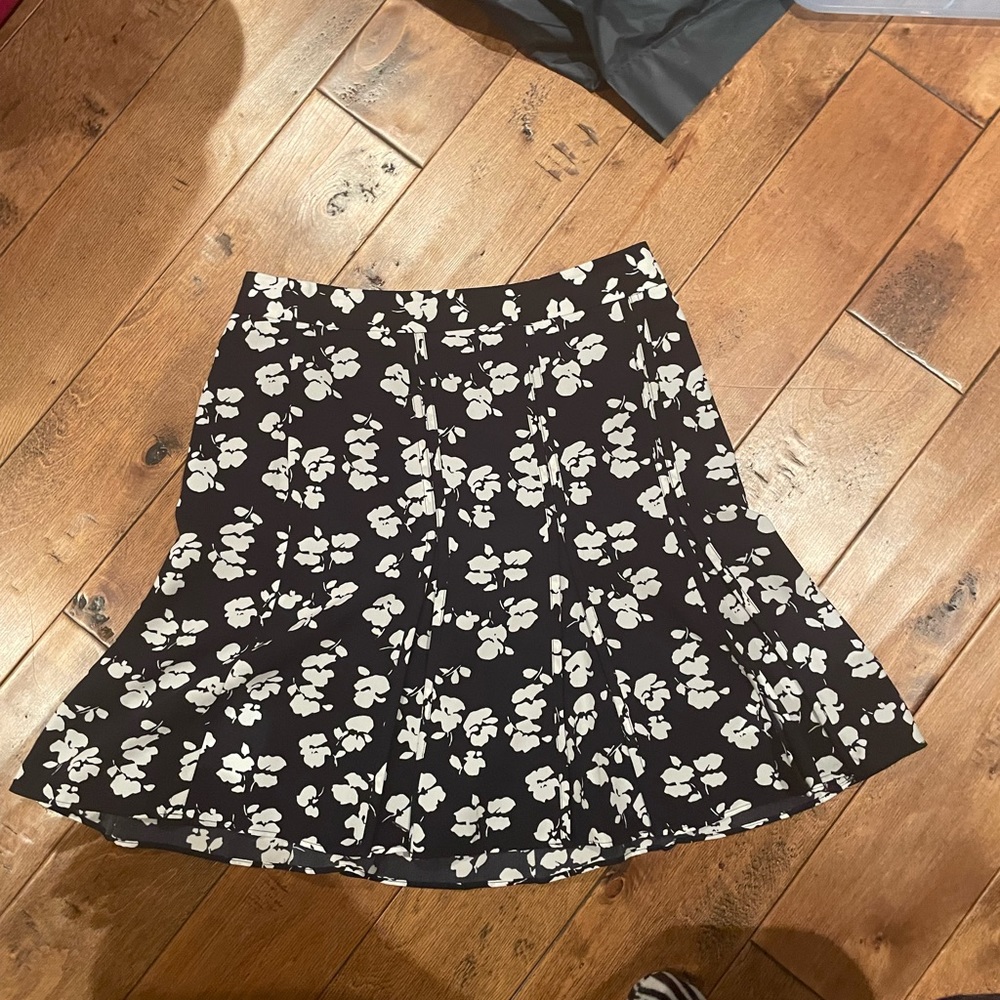 Blue floral skirt